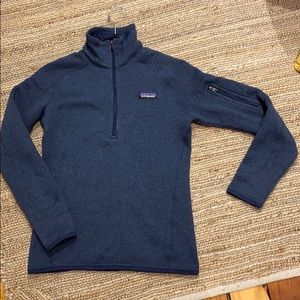 Blue Patagonia quarter zip